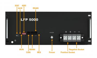 support de batteries au lithium de 48V 50Ah Lifepo4 pour l'hybride outre du système solaire de grille
        