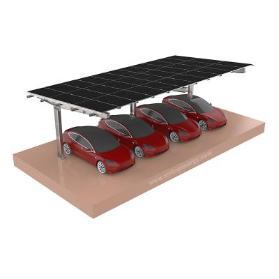 Affordable carbon steel solar carports