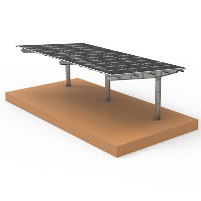 Affordable carbon steel solar carports