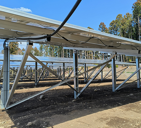 Supports de panneaux solaires 220kw pour le sol