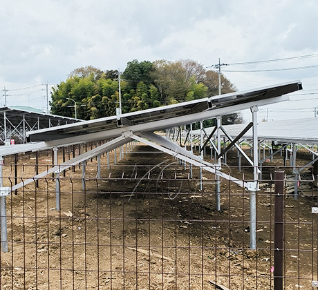 Montage au sol du système de rayonnage de panneaux solaires