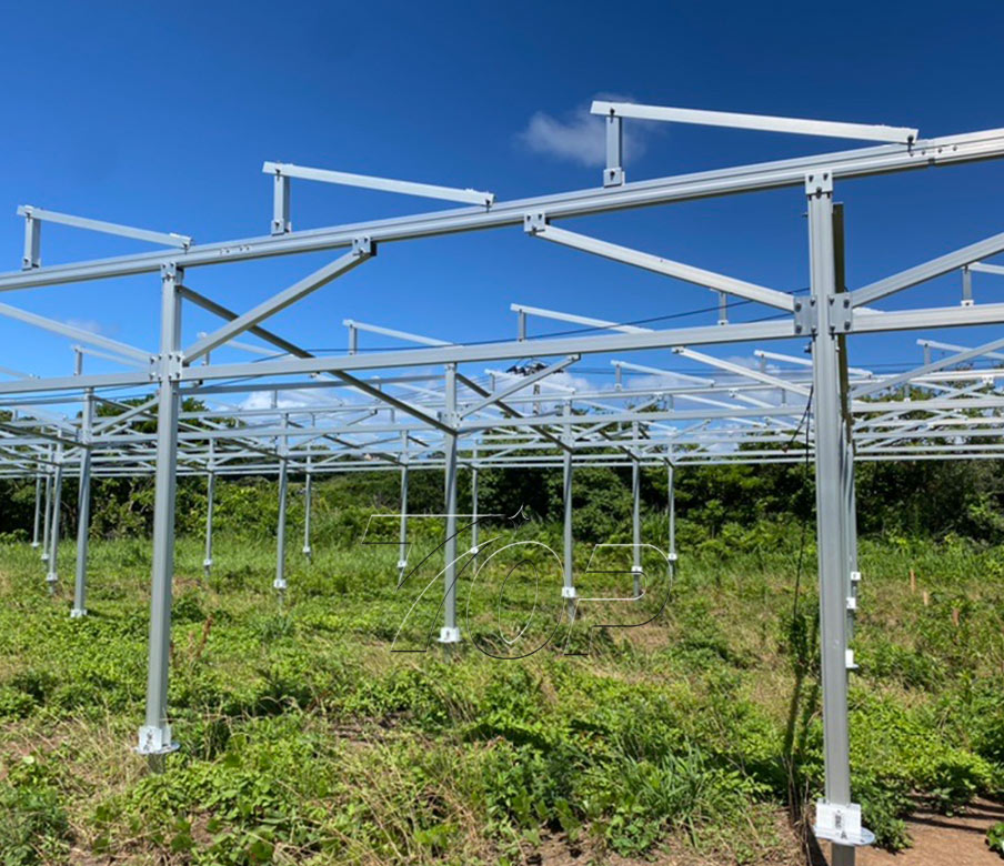 TopEnergy fourni pour résoudre la structure de panneaux solaires pour plus de 20 fermes au Japon